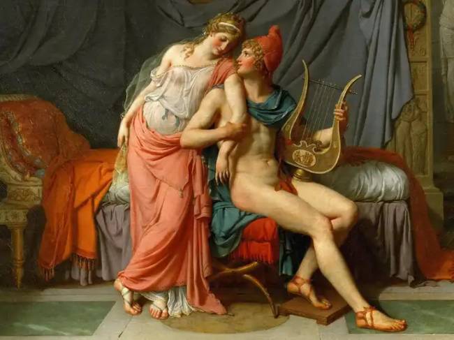 „Heléna és Párizs”, Jacques Louis David.