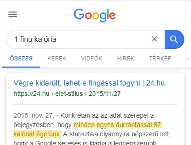 Szóval nem is vagy gusztustalan, valójában csak kalóriákat égetsz.