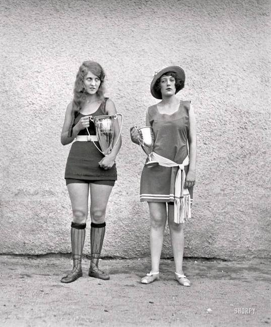 Az 1922-es washingtoni fürdőruha-szépségverseny győztesei.