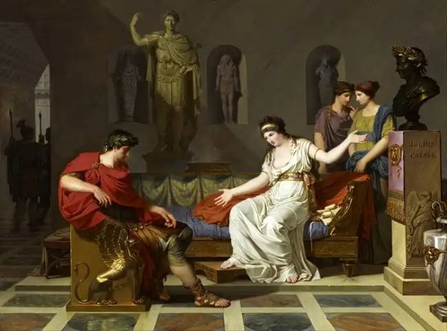 Louis Gauffier, „Kleopátra és Octavianus”.
