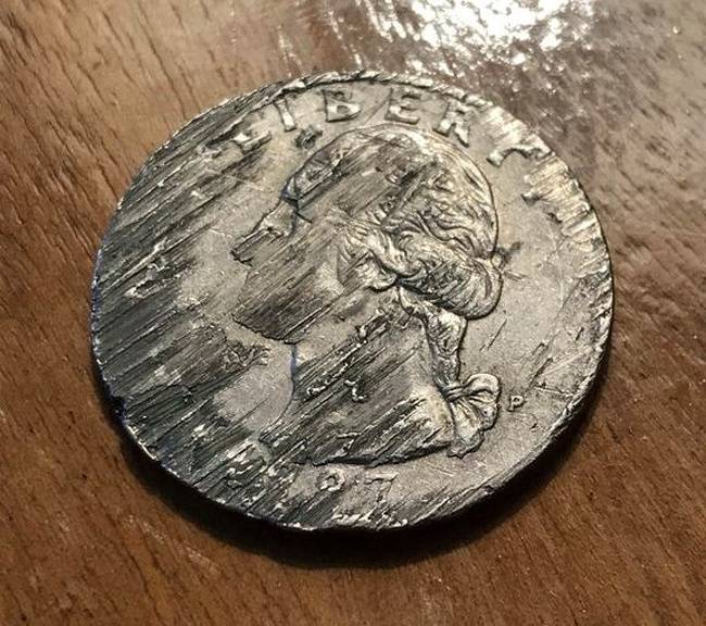 „Találtam egy 20. század eleji amerikai negyeddollárost az angliai East Sussexben található egyik erdő mélyén."