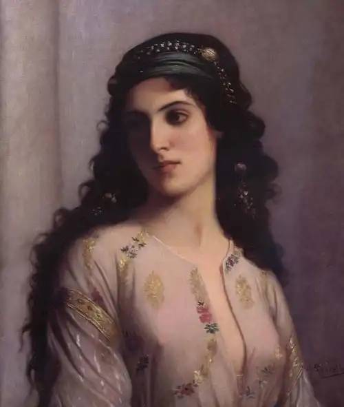 Charles Landelle: „Tangiers-i zsidó nő”.