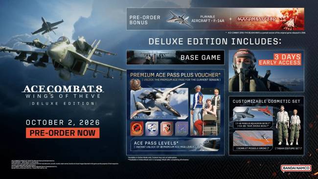 Elindultak az Ace Combat 8: Wings of Theve előrendelései