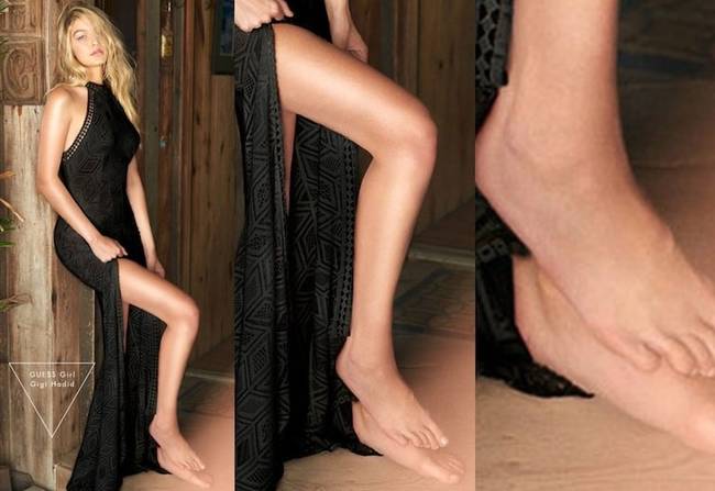 Gigi Hadid-nak egyel több lábfej jutott a kelleténél.