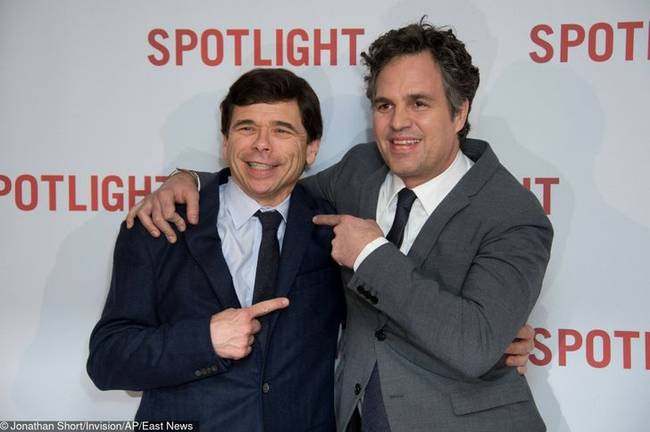 Mark Ruffalo közös pillanata Michael Rezendes-szel