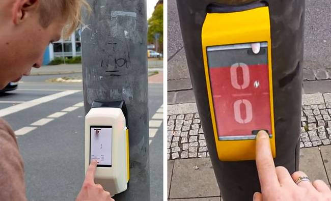 Németországban a gyalogátkelőhelyeknél pingpongozni lehet a zebra túloldalán álló személlyel.