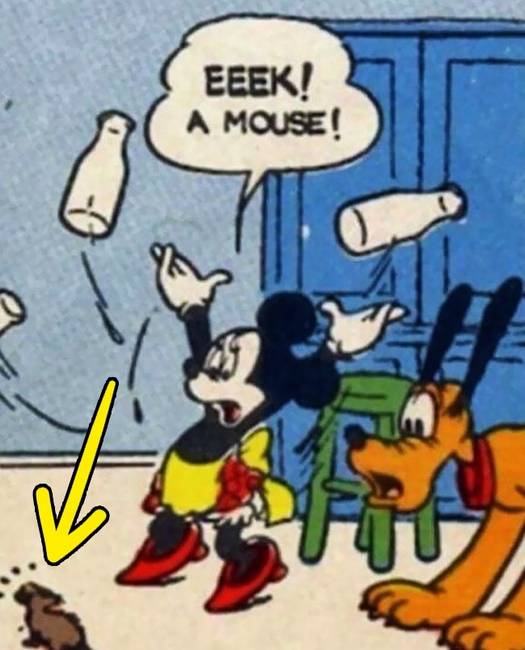 Mini egér, az egér, aki fél az egerektől. LOL.