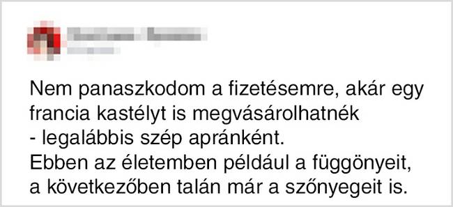 Legyünk elégedettek azzal, amink van.