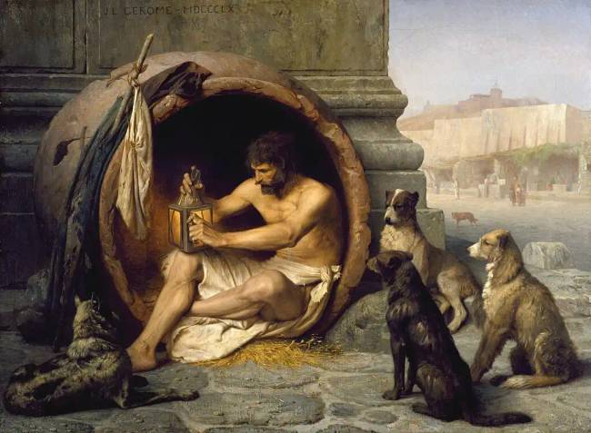Jean-Léon Gérôme, „Diogenész”.