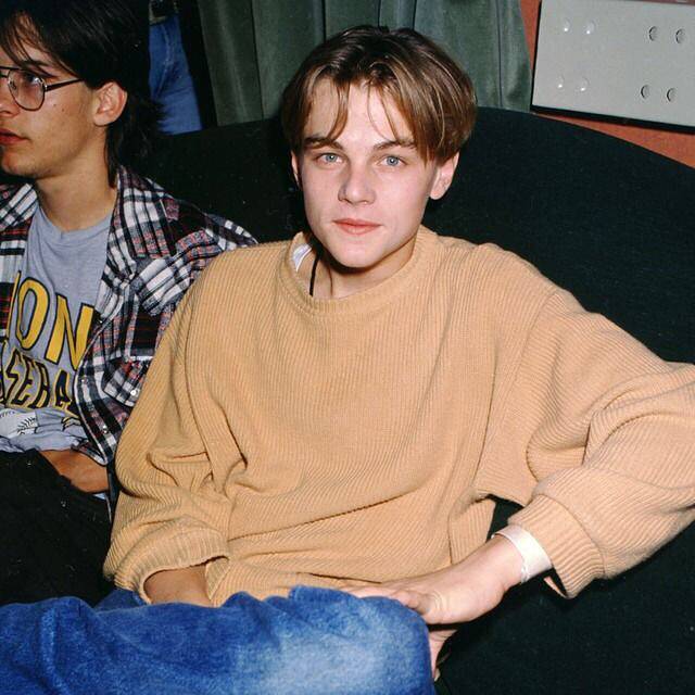 A fiatal Tobey Maguire és Leonardo DiCaprio, 1994-ben.