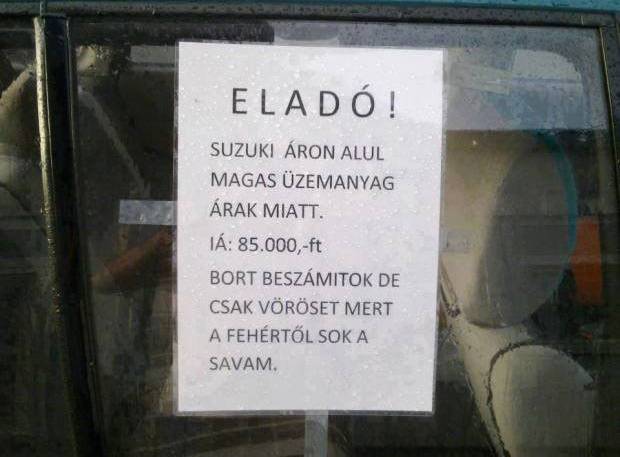 Egyszerű hirdetés, mégis mennyi információ…