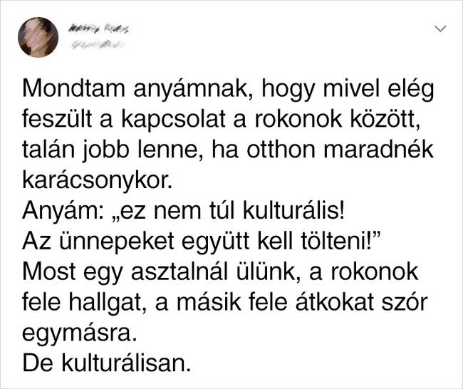 A lényeg, hogy szigorúan kövessük a hagyományokat.