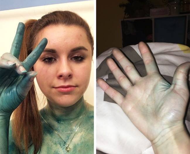 „Soha többé nem fogok fürdőbombával fürödni! 15 percig fürödtem, de még 13 mosakodás után is kék színű a bőröm...”