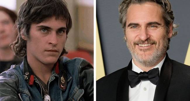 Az akkor még alig ismert Joaquin Phoenix (1995) és tavaly, amikor Oscar-díjat nyert.