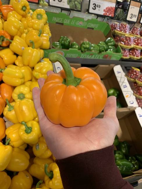 Ne tévesszen meg a látszat, ez valójában nem tök, hanem egy paprika.