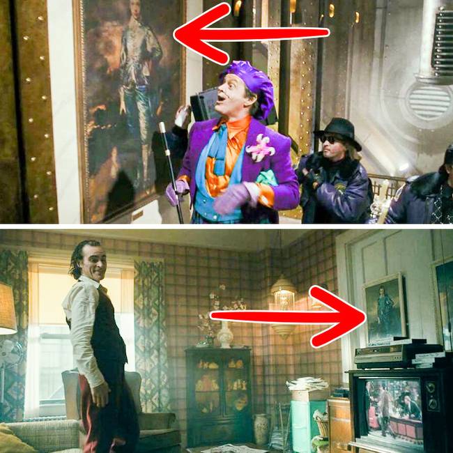 Az 1989-es Batman film egyik jelenetében Joker (Jack Nicholson) felhívja a figyelmet Thomas Gainsborough „A kék fiú” című festményére. Pontosan ugyanez a kép lóg Joker lakásában a 2019-es Joker filmben.