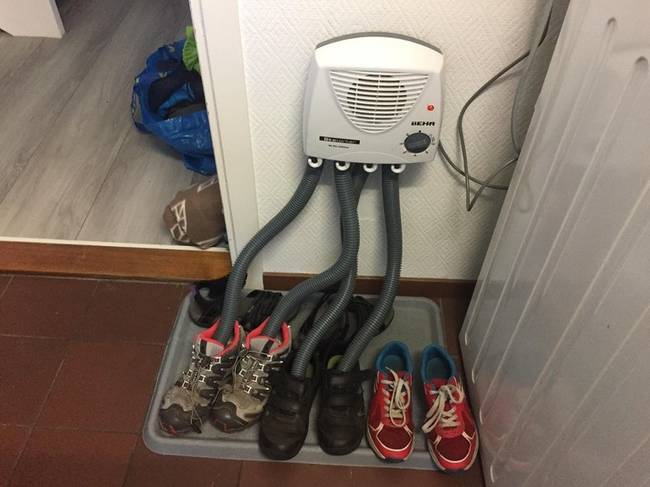 „Láttam egy falba épített cipőszárítót Norvégiában."