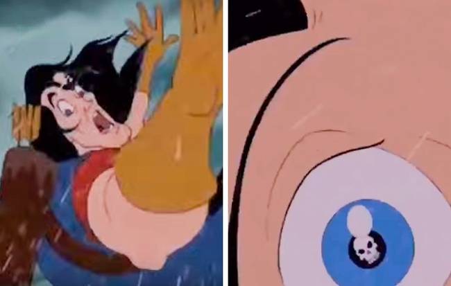 6. Az animátorok néha olyan rejtett meglepetéseket hagytak a filmekben, amiket valószínűleg sosem láthattunk volna magunktól.