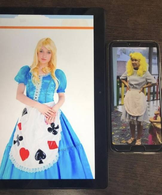 „Meghívtuk Alice-t a gyermekem születésnapjára, ő érkezett végül...(jobbra)"