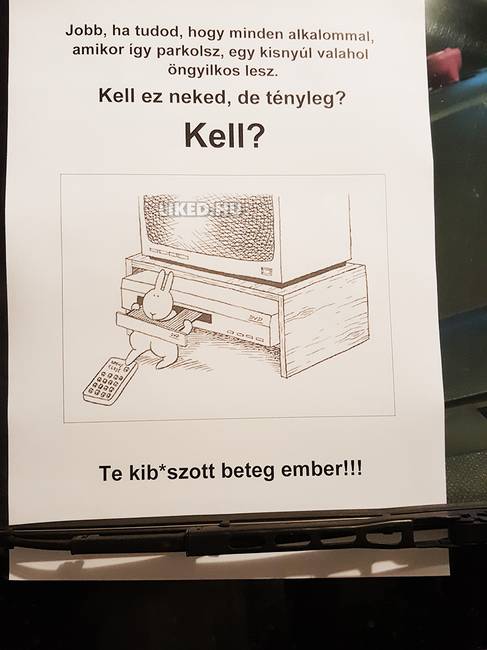 Azért a papír írójára is ráférne talán egy kezelés…😂