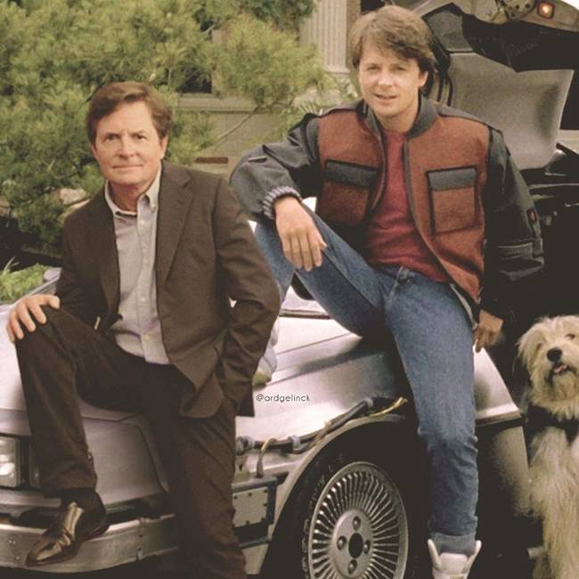 Michael J. Fox és Marty McFly