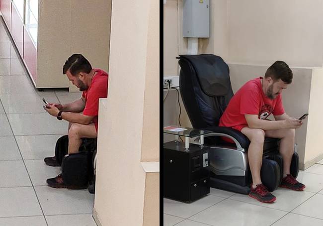 „Héj, ember! Mit csinálsz?! Ez nem egy nyilvános WC...ja, semmi."