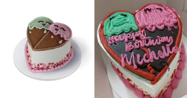 A híres amerikai Baskin Robbins cukrászda egyik tortája.