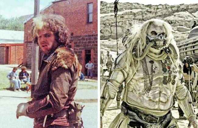 Hugh Keays-Byrne, aki a Mad Max: Harag útja (2015) című film Halhatlan Joe karakterét alakította, az 1979-es Mad Max film főgonosza is volt.