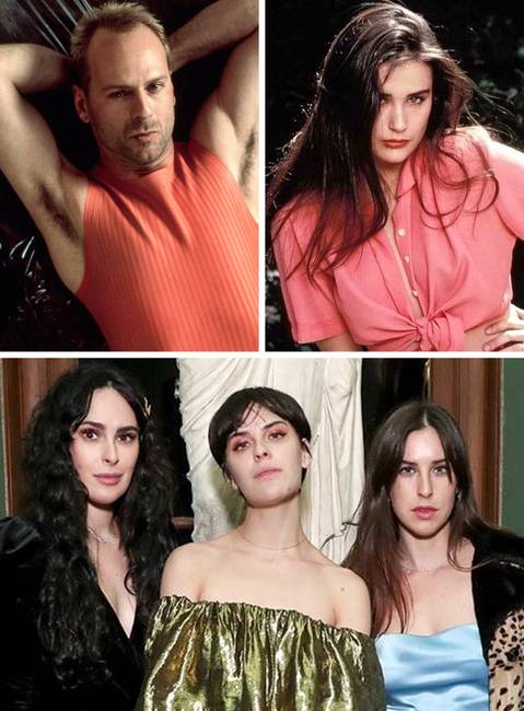 Rumer, Scout, és Tallulah Willis - Bruce Willis és Demi Moore lányai.