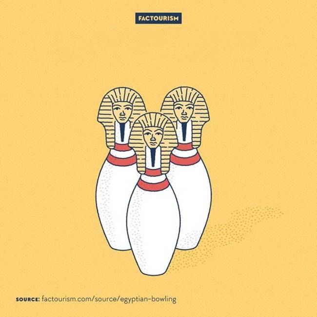 Az ókori egyiptomiak már 5000 évvel ezelőtt is bowlingoztak.