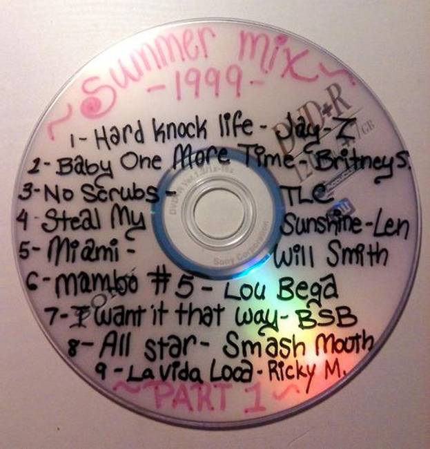 Válogatás CD-ket készítettünk és a lemezekre írtuk a számok címét.