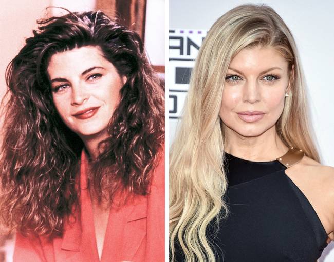 Kirstie Alley és Fergie, 39 évesen