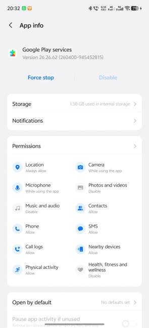A Google Pay a Play Services 26.26-os verziójával továbbra is problémamentesen működött.