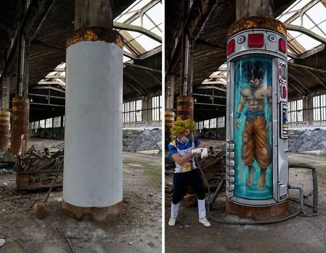 Egy francia művész 3D-s graffitijei optikai illúziót keltenek