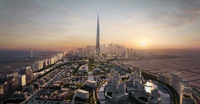 A Jeddah-torony átlépte a 100 emeletes határt, és közel egy kilométer magas
