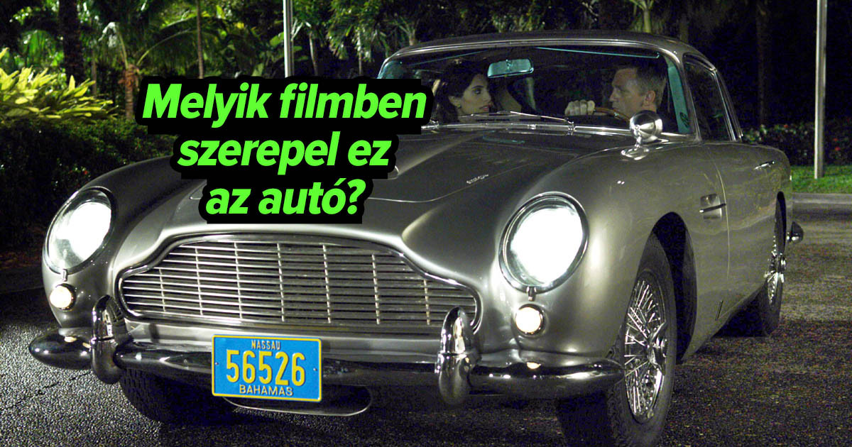 Képes vagy felismerni legalább 11-et ebből a 16 ikonikus filmes autóból?