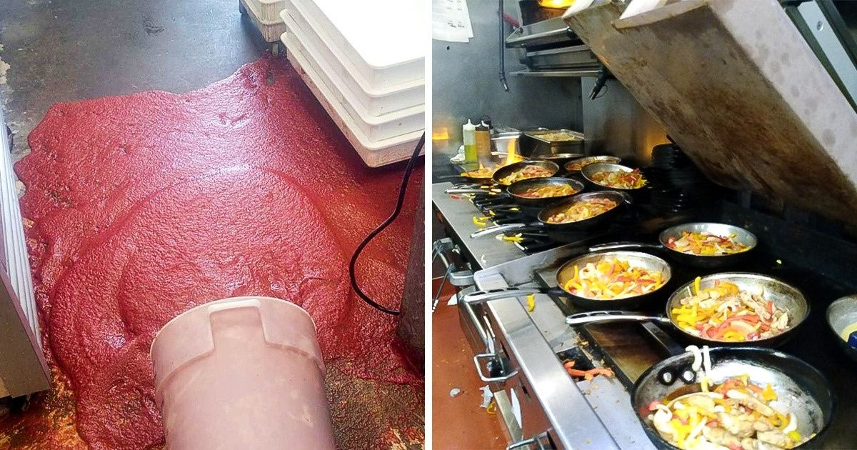 19 fotó, ami bizonyítja, hogy az éttermi dolgozók élete tele van kihívásokkal és meglepetésekkel