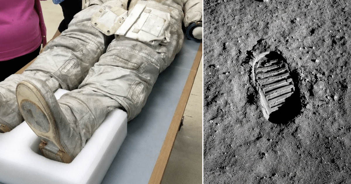 Miért nem egyezik meg a Holdon lévő lábnyom Neil Armstrong űrruháján lévő csizmával?