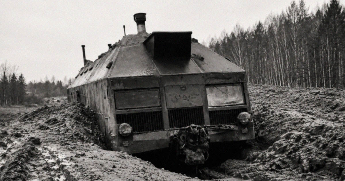 Redut – egy mobil bunker, amely a föld alá ásta magát
