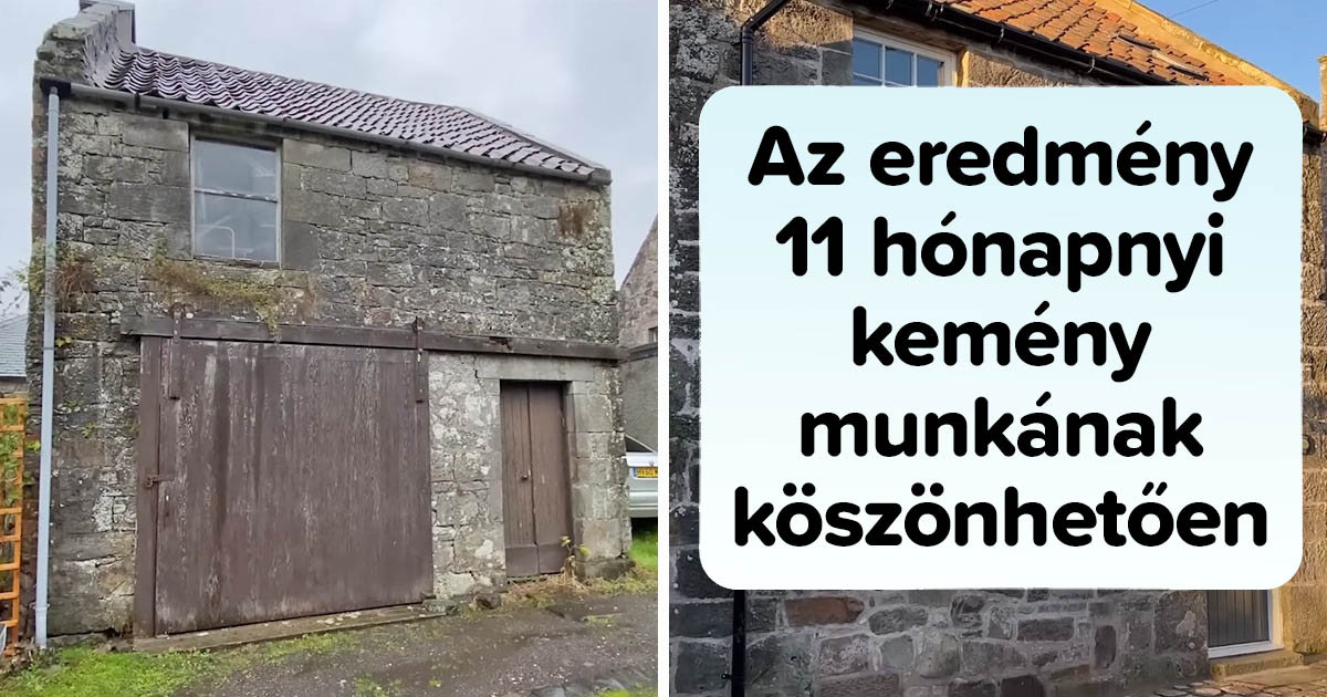 A srác vett egy romos házikót csupasz kőfalakkal, és álomotthont csinált belőle