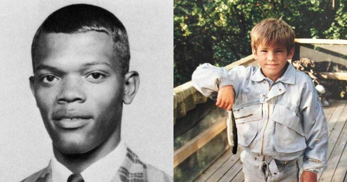 A felismerhetetlen Samuel L. Jackson, Clooney, Diána hercegné és további 14 híresség archív fotókon