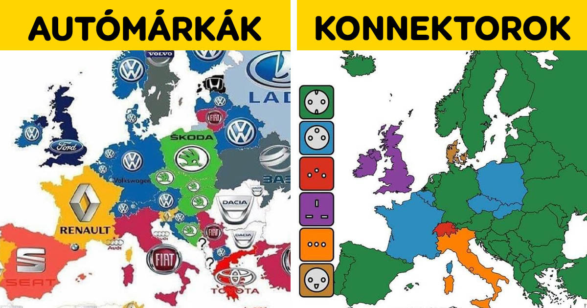 18 térkép, ami bizonyítja, hogy nem csak az országok neveit és határait ismerhetjük meg a segítségükkel