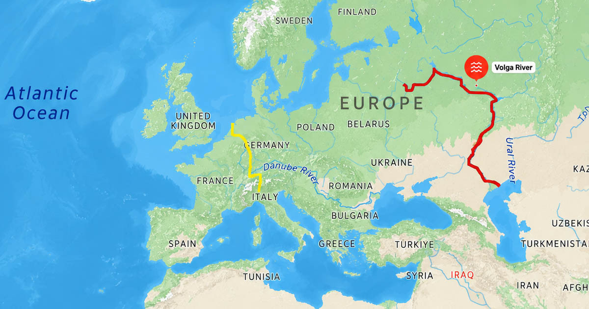 Miért hajózhatók az európai folyók több ezer kilométeren keresztül, de a Volga nem, pedig ez Európa leghosszabb folyója?