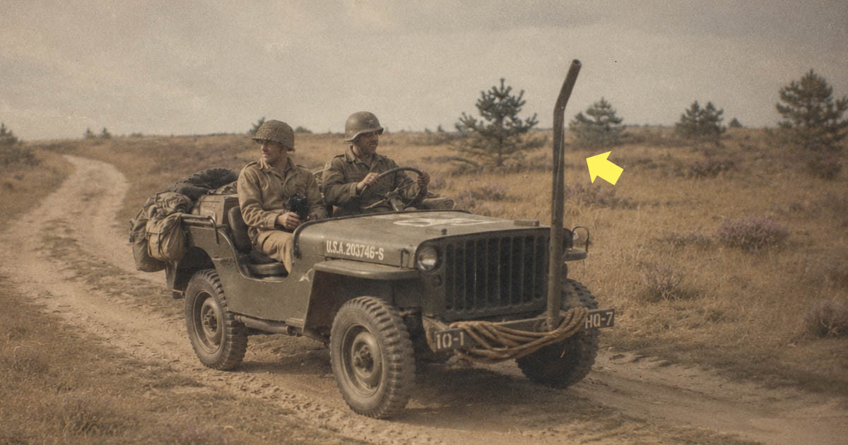 Miért erősítettek vasrudakat az amerikaiak a dzsipjeik lökhárítójára a második világháború idején?