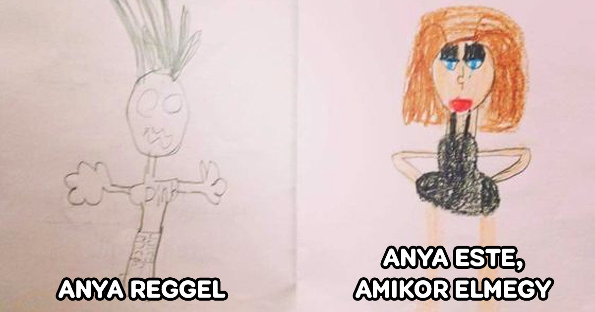 15 alkalom, amikor az őszinte gyerekrajzok miatt a szülők kerültek kellemetlen helyzetbe