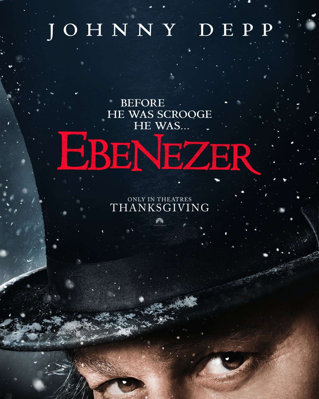 Johnny Depp az Ebenezer első plakátján