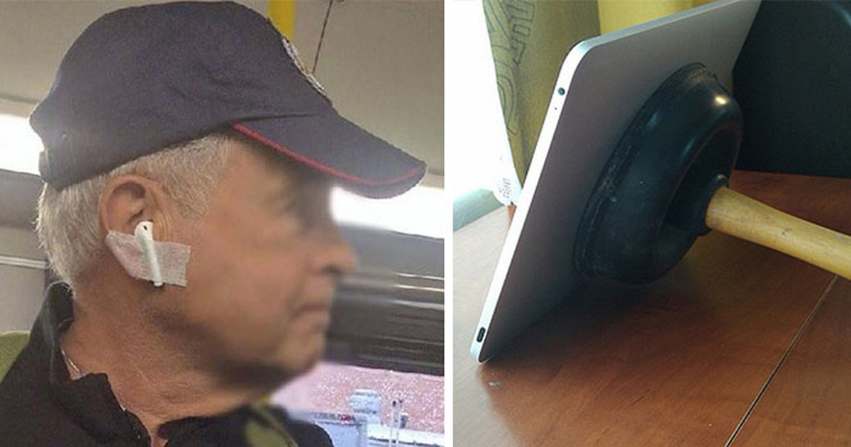 21 fotó, ami bizonyítja, hogy az idős emberek a maguk módján kezelik a modern technikát