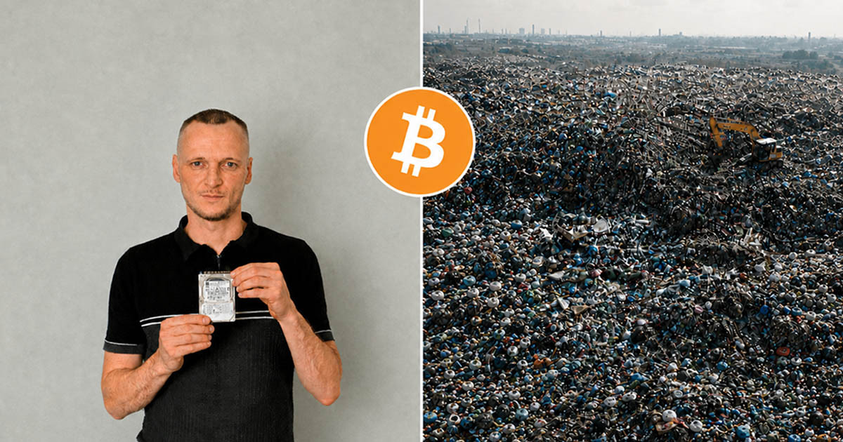 Emlékszel arra a férfira, aki véletlenül kidobott egy 7500 bitcoint tartalmazó merevlemezt? Így végződött a története