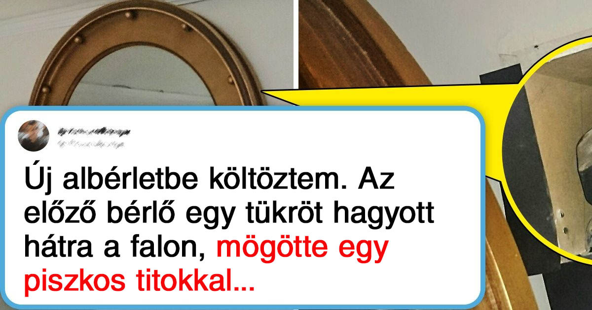 18 ember, aki váratlan "ajándékot" talált az előző bérlőktől, és eléggé meglepődött