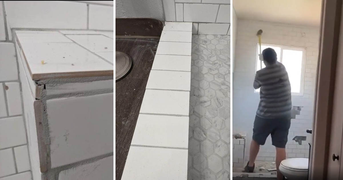 Nem kapott fizetést, ezért tönkretette a fürdőszobát. Az ügyfél mindent rögzített